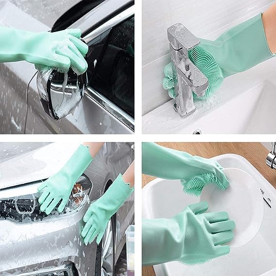 Silicone Cleaning Dishwashing Gloves