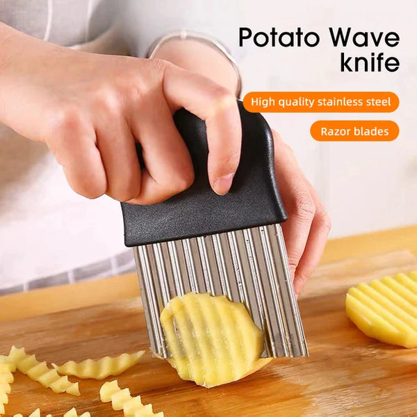 Wavy Potato Cutter For Fruits And Vegetables