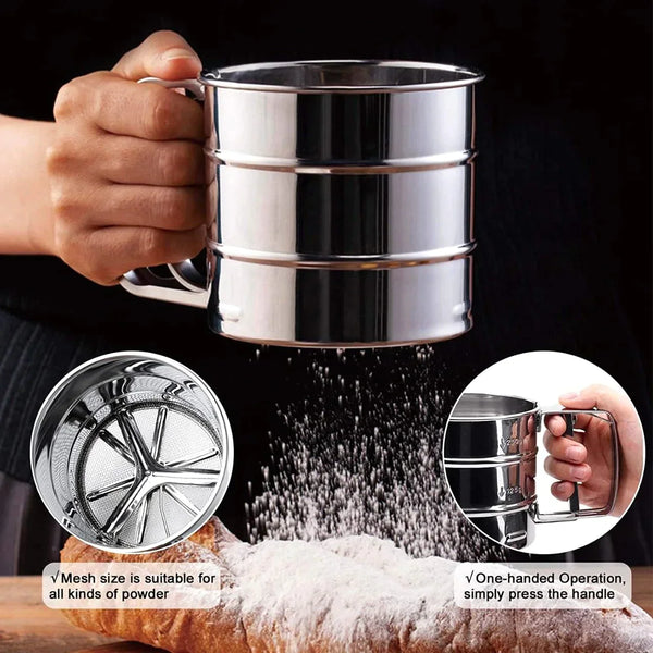 Stainless Steel Flour Sieve Cup