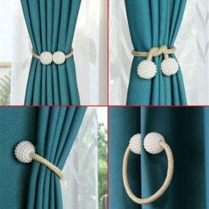Magnetic curtain buckle Pair