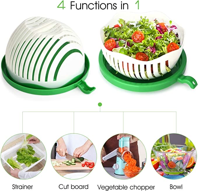 3-In-1 Salad Cutter Bowl